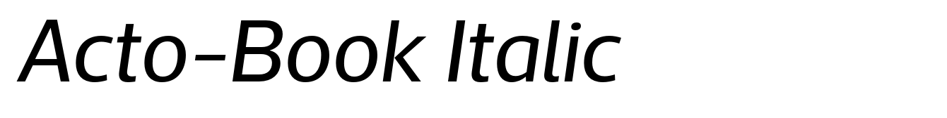 Acto-Book Italic